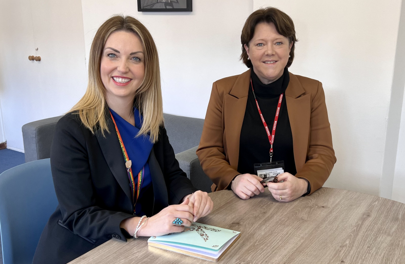 Maria Miller MP meets Costello School headteacher