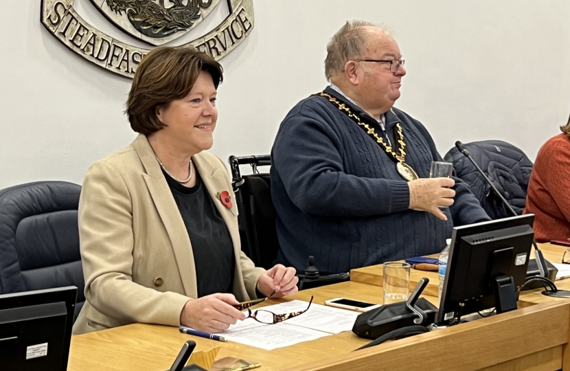 Basingstoke MP Maria Miller joined school pupils and Borough Councillors at a Parliament Week debating event held at the Basingstoke Council Offices