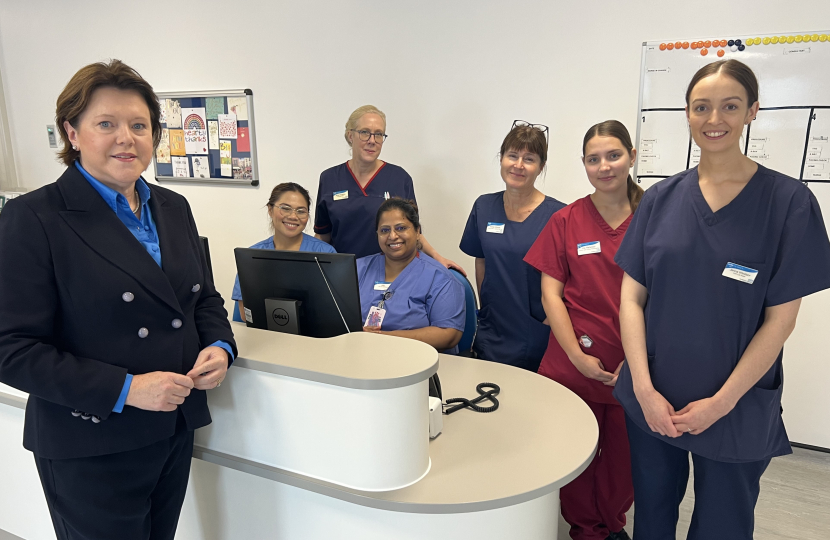 Basingstoke’s MP at official opening  Hampshire Hospitals New Heart Centre which has already cared for 2 700 Basingstoke residents 